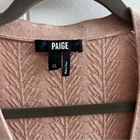 PAIGE Susan Pointelle Cotton & Silk Blend Cardigan - Picture 7 of 13
